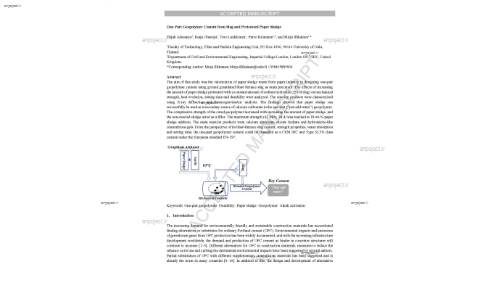 One-Part Geopolymer Cement from Slag and Pretreated Paper Sludge